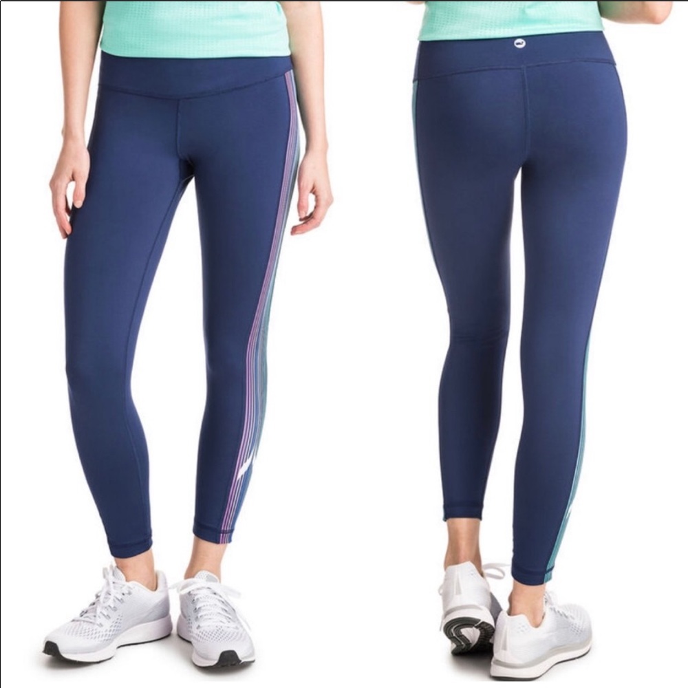 Vineyard Vines Performance Whale Stripe Leggings
